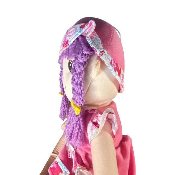 Playmaker Toys Purple Hair Lollipop Doll 20" Soft Plush Doll NWOT Ages 3 & UP - Picture 4 of 9